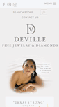 Mobile Screenshot of devillefinejewelry.com