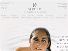 Tablet Screenshot of devillefinejewelry.com